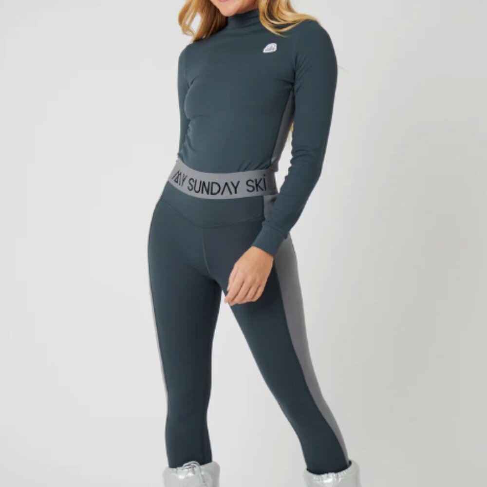 My Sunday Ski Racer Stripe Base Layer Set